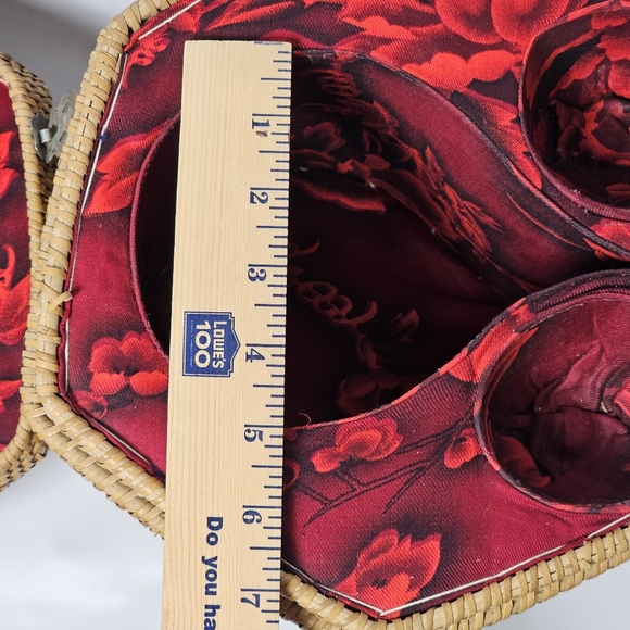 Vintage Chinese Natural Rattan Woven Wedding Tea Ceremony Basket Box, EUC - Picture 13 of 13